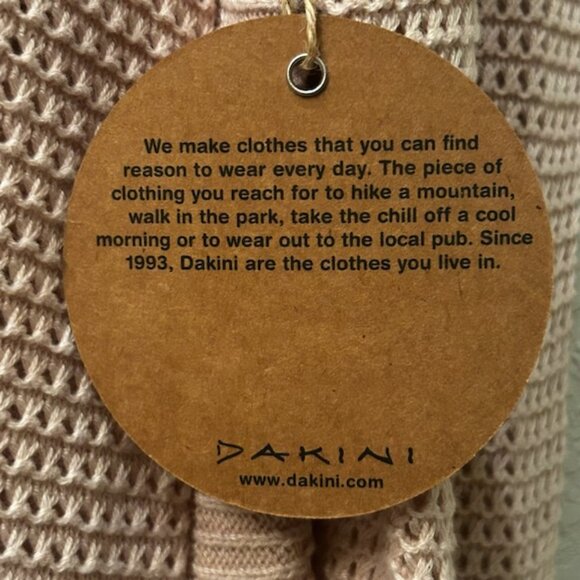 NWT Dakini  Relaxed Fit Crochet Waffle Knit Sweater Tunic With Zip Sides - Picture 4 of 8